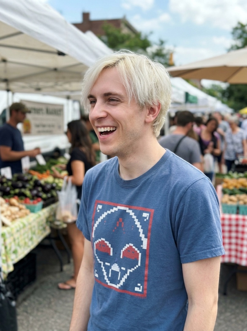 Weekend market portrait